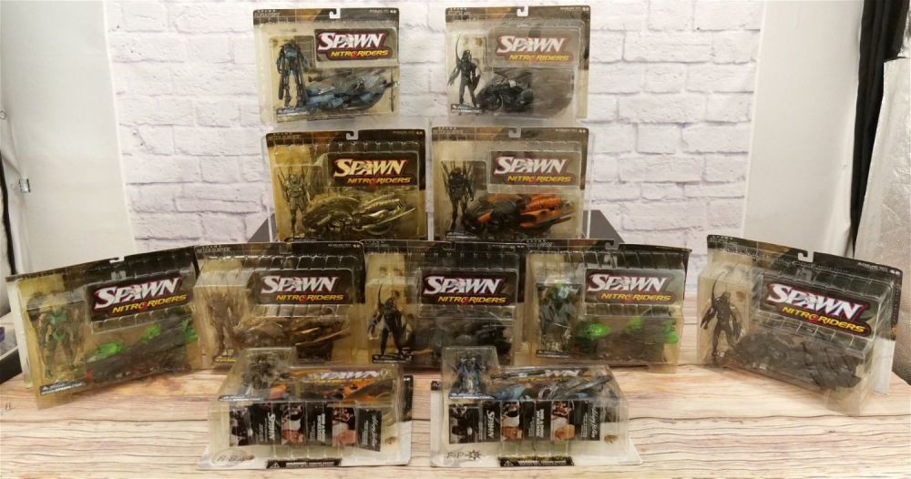 Lot 276: Lot of 11 Spawn Nitroriders Action Figures