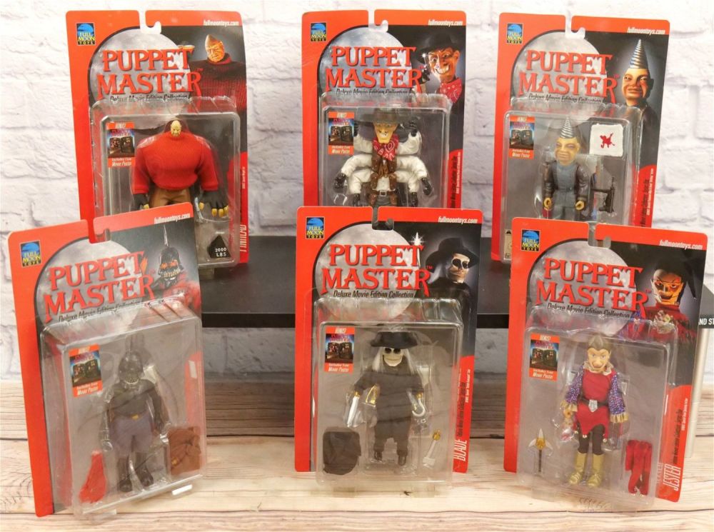 Lot 288: Lot of 6 Puppet Master Deluxe Movie Edition Action Figures