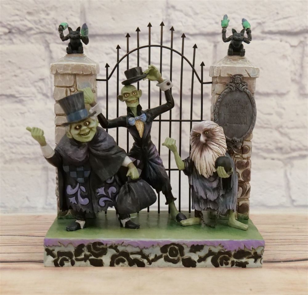 Lot 157: Disney Jim Shore Beware of Hitch Hiking Ghosts Figurine