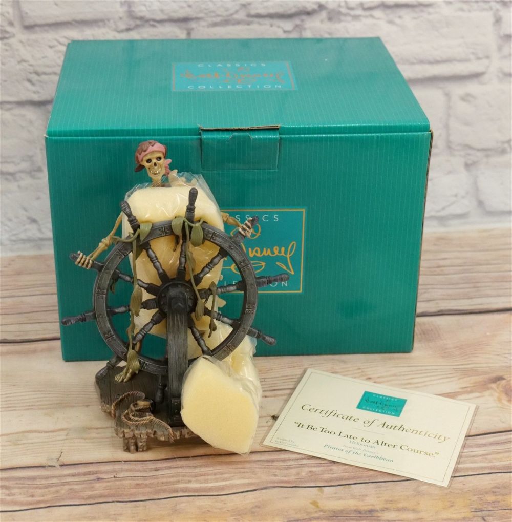 Lot 195: WDCC "It Be Too Late to Alter Course" Pirates of the Caribbean Figurine