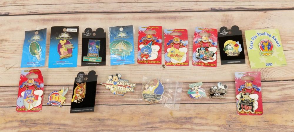 Lot 239: Lot of 17 Mixed Disney Pins