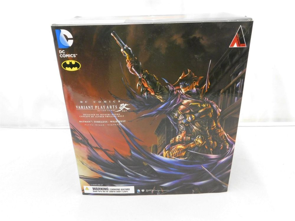 Lot 157: Variant Play Arts Kai Batman Timeless Wild West Action Figure
