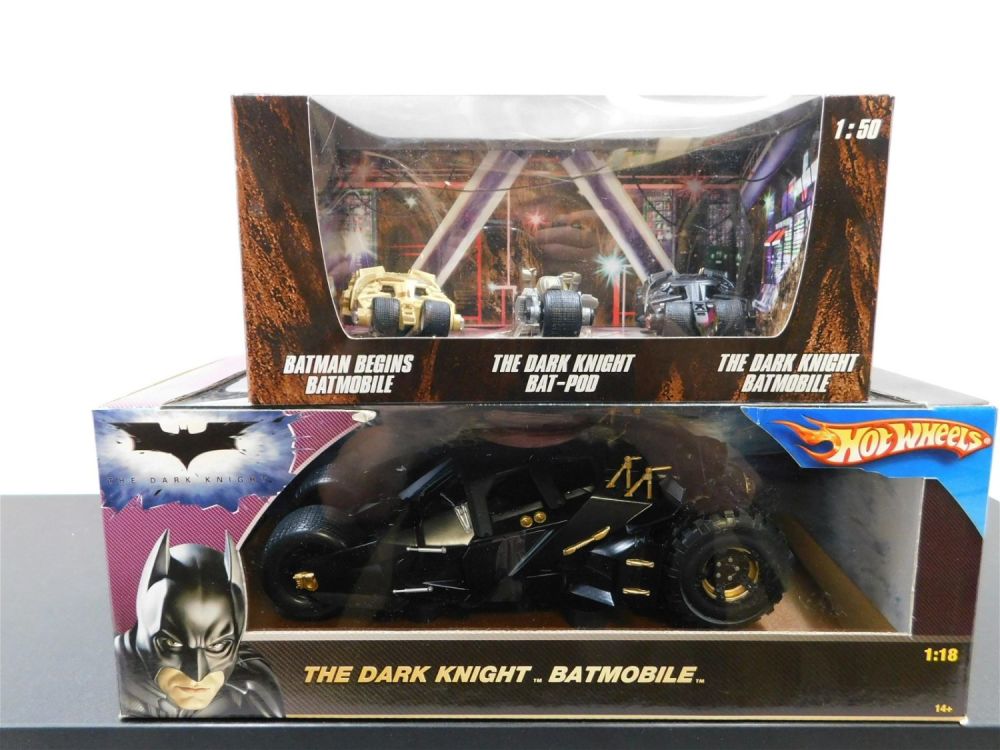 Lot 221: Lot of 2 Hot Wheels Batman Diecast