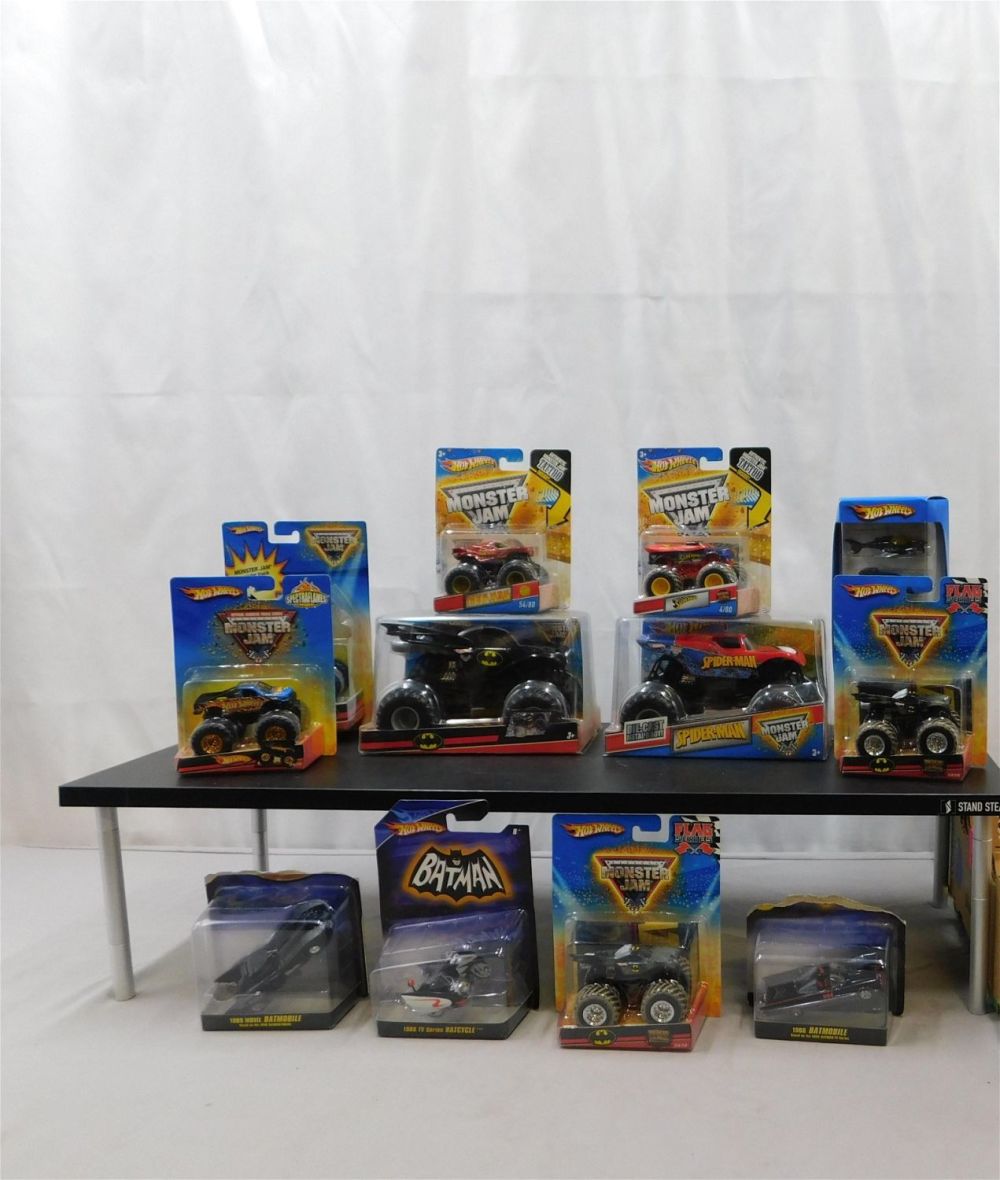 Lot 222: Lot of Marvel and DC Hot Wheels Diecast
