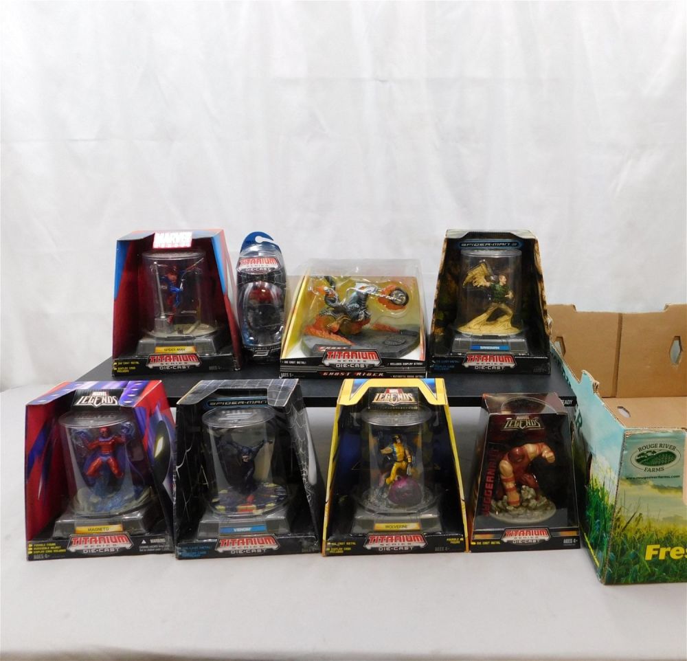 Lot 228: Lot of Marvel Titanium Diecast