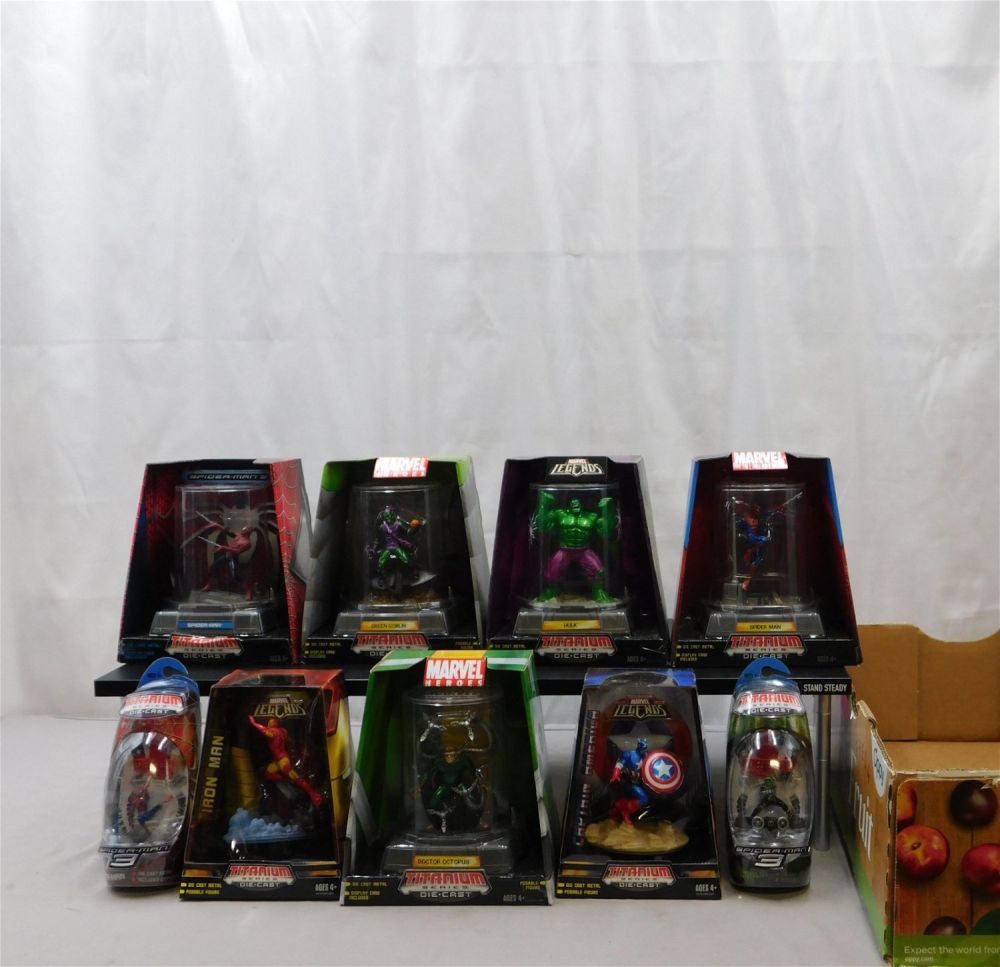 Lot 229: Lot of Marvel Titanium Diecast
