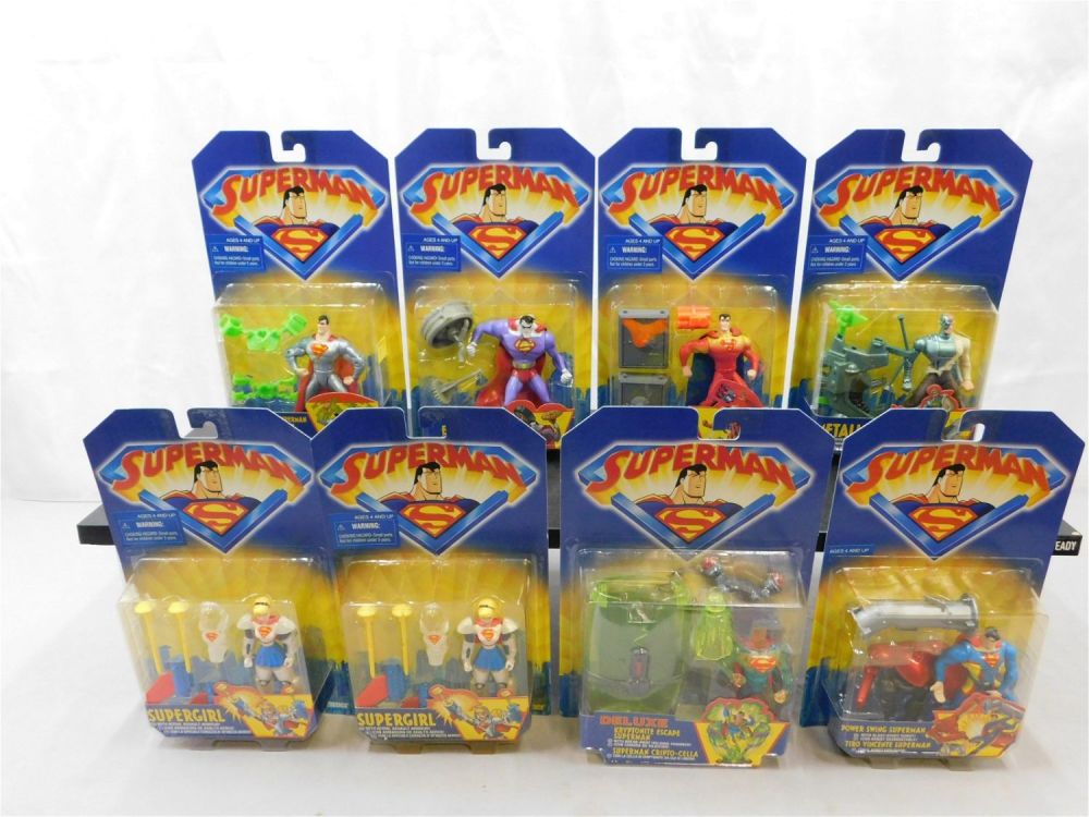 Lot 263: Lot of 8 Kenner Superman Action Figures