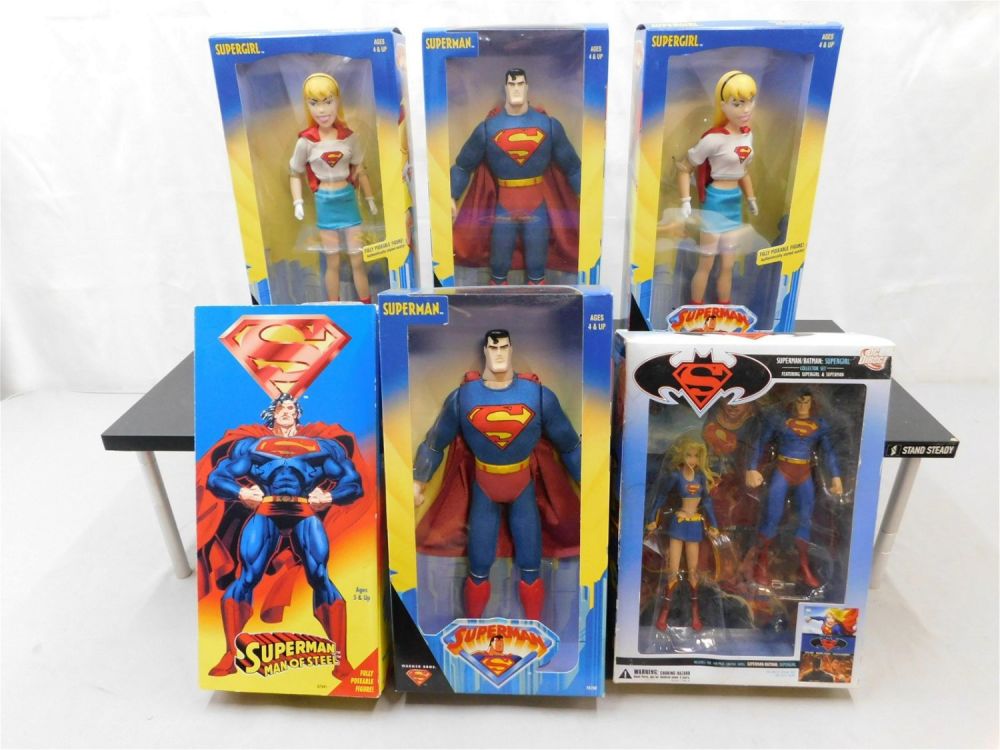 Lot 264: Lot of 6 Superman Action Figures