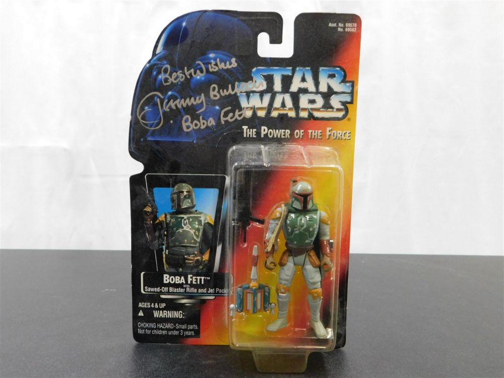 Lot 208: Star Wars POTF Boba Fett 3.75" Figure - Autographed