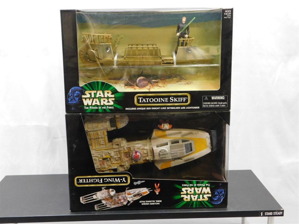 Lot 228: Lot of 2 Star Wars Power of the Force Vehicles