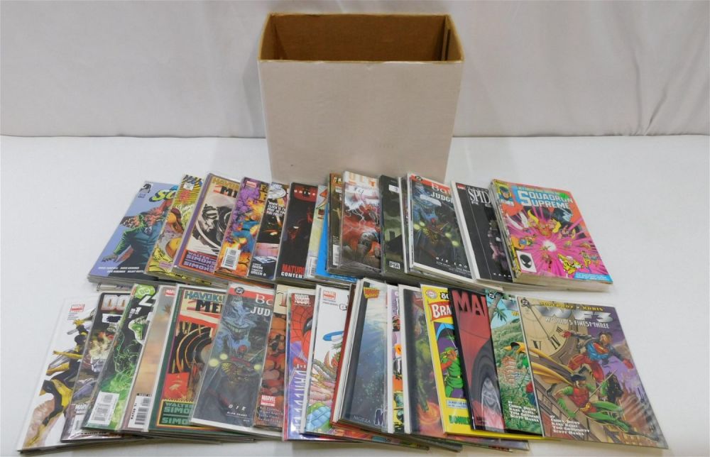 Lot 162: Short Box of Mini Series and Prestige Format One Shots Comic Books