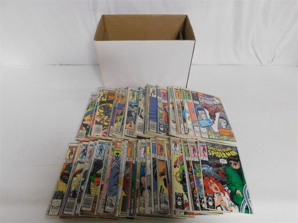 Lot 187: Short Box of Peter Parker Spectacular Spider-Man Comics
