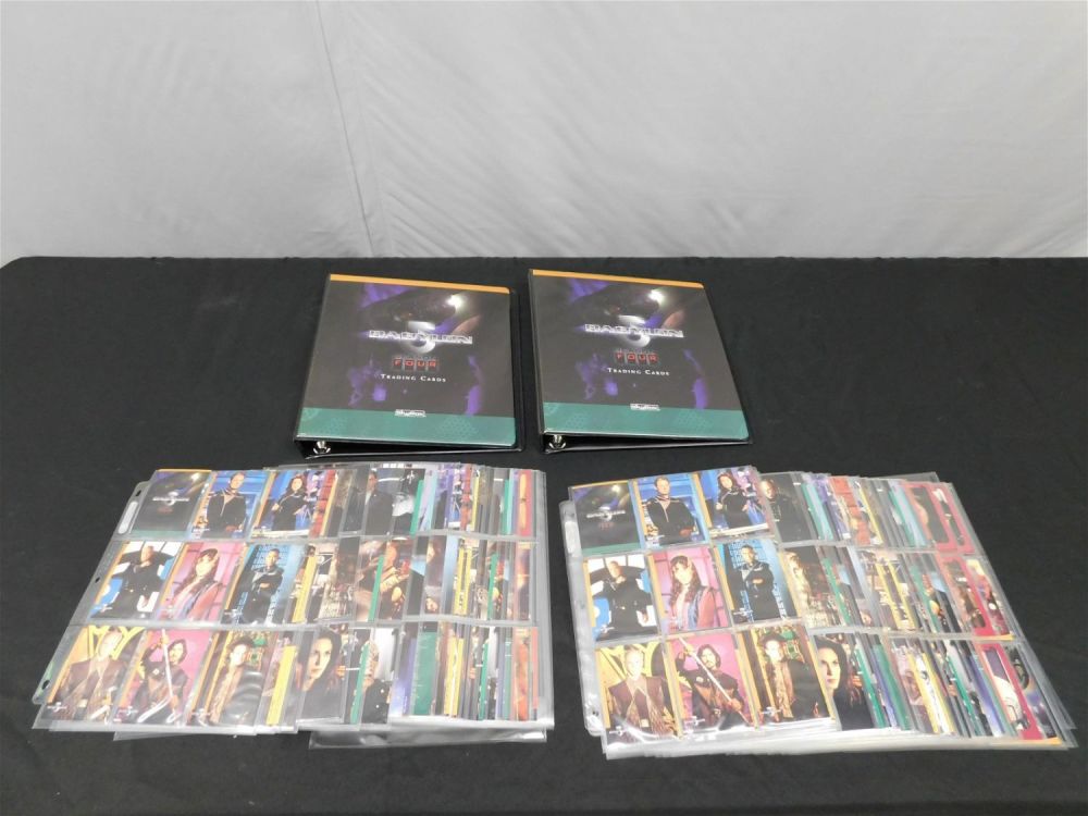 Lot 209: Lot of 2 Binders of Babylon 5 Season 4 Trading Cards