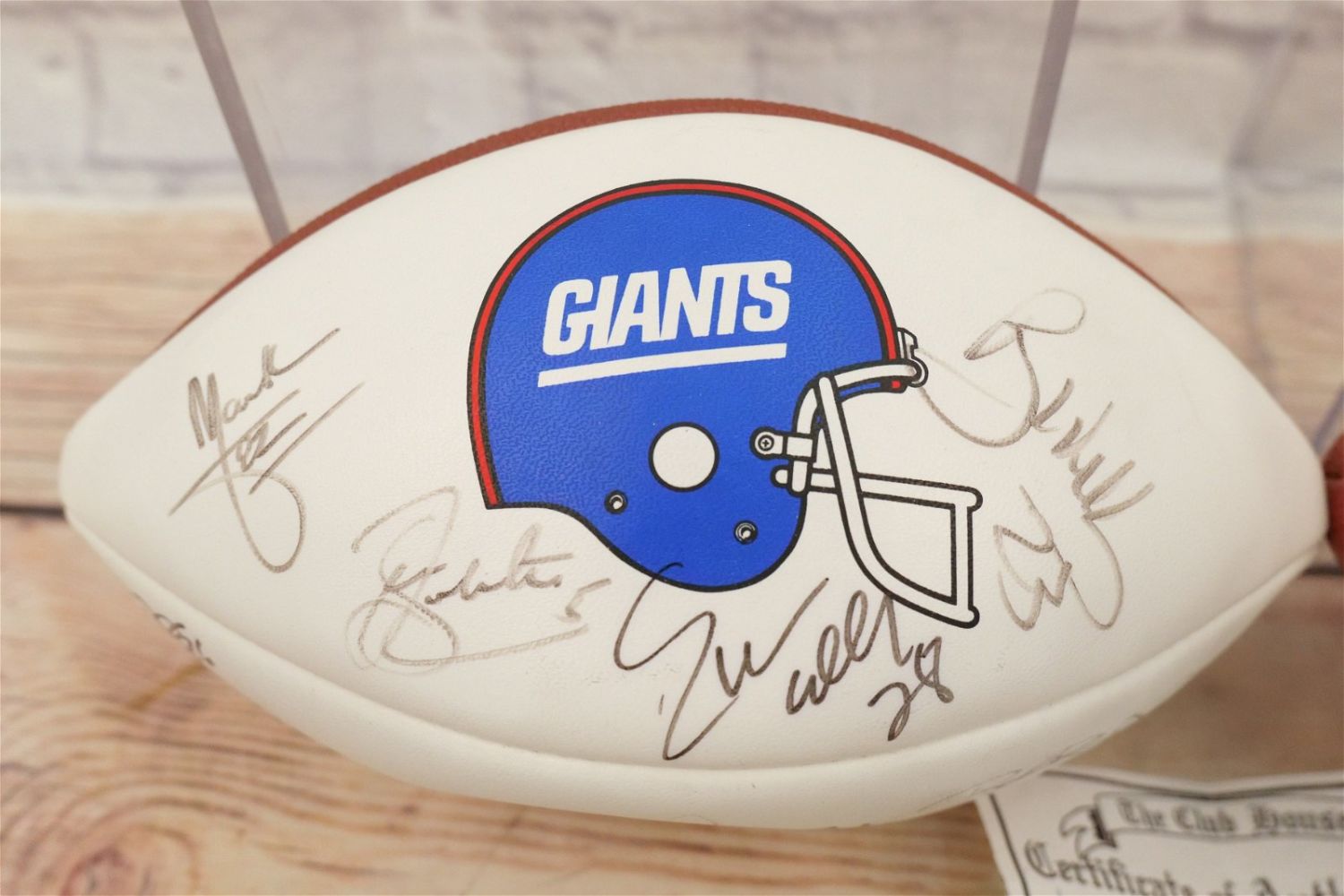 Lot 261 Lot of 2 New York Giants Autographed Footballs Bodnar's