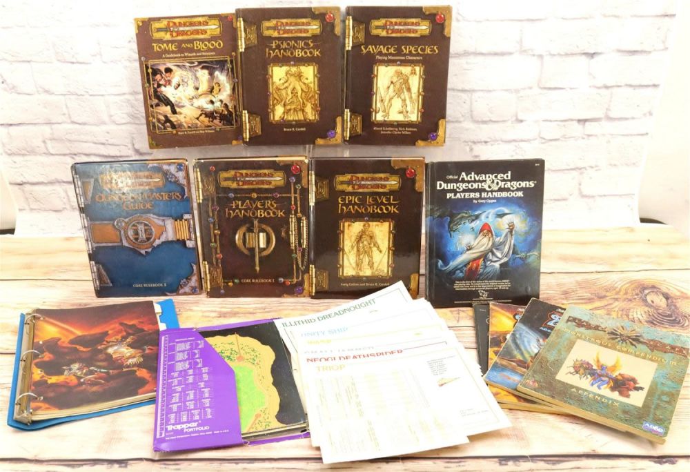 Lot 201: Lot of Advanced Dungeons and Dragons Handbooks
