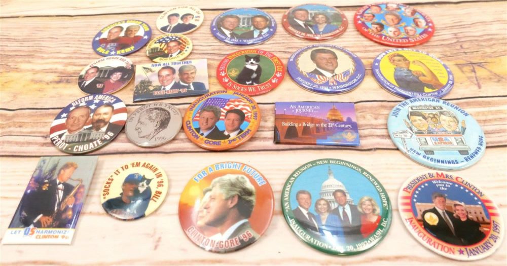 Lot 222: Lot of Political Pinback Buttons