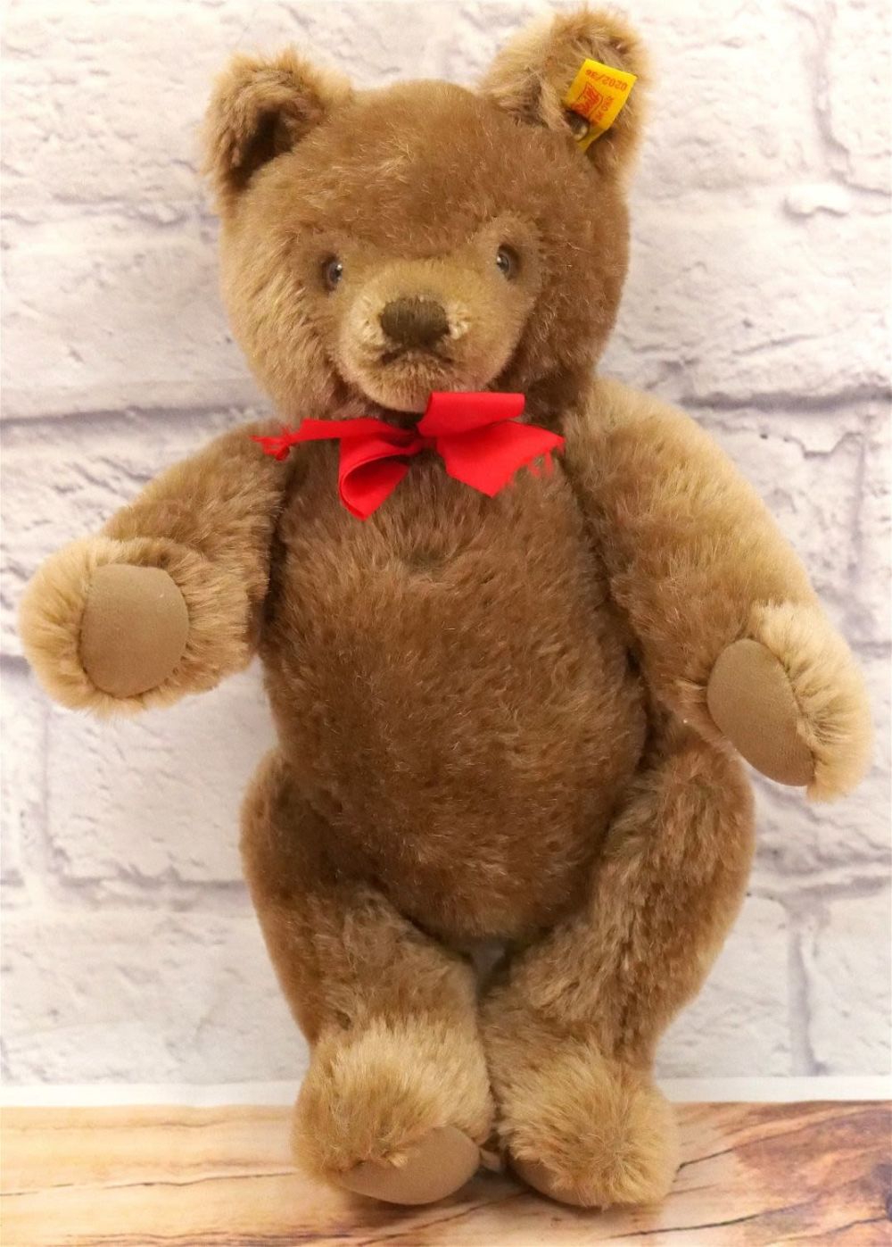 Lot 243: Steiff Jointed Brown Mohair Teddy Bear