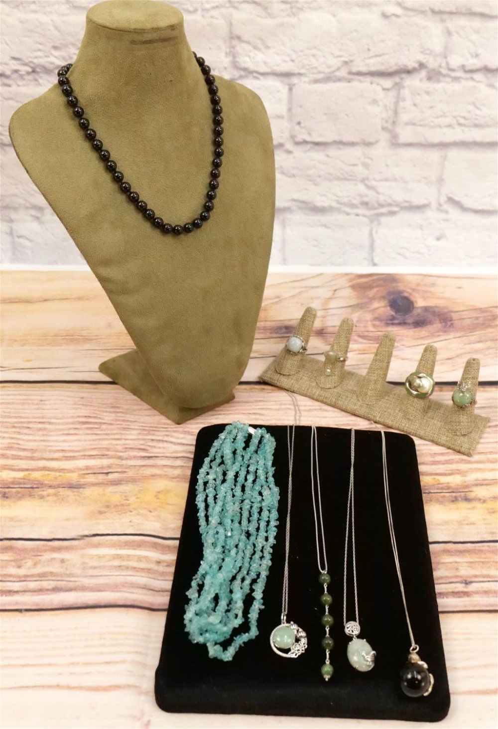 Lot 187: Lot of Sterling and Stone Jewelry