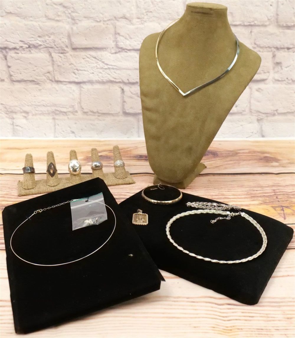 Lot 191: Lot of Sterling Silver Jewelry