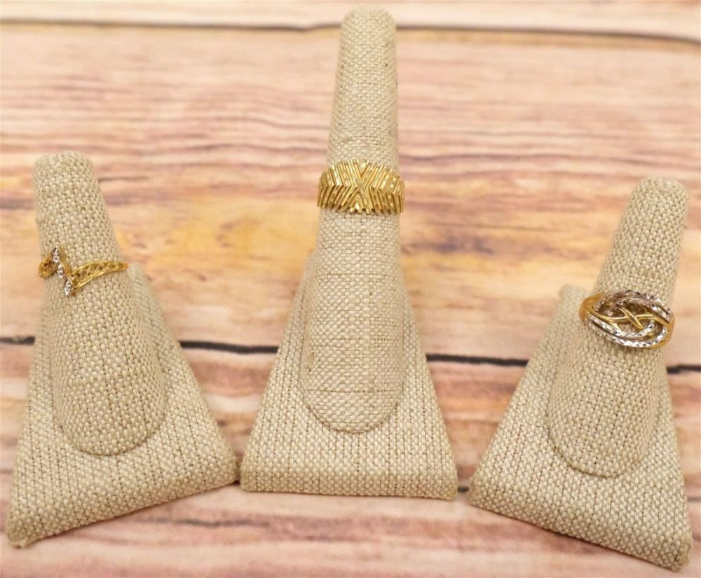 Lot 219: Lot of Three 10k Rings