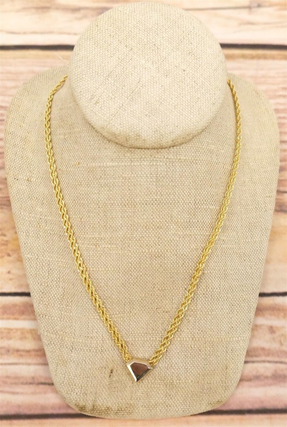 Lot 231: 14k Yellow Gold Double Rope Chain