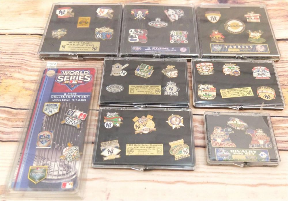 Lot 262: Lot of New York Yankees Commemorative Pin Sets