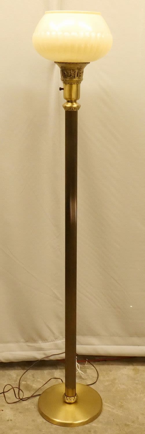 Lot 278: Torchiere Parlor Lamp