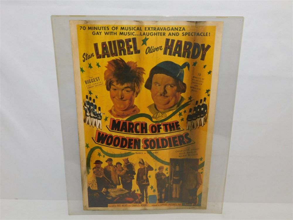 Lot 206: Laurel and Hardy "March of the Wooden Soldiers" Movie Poster
