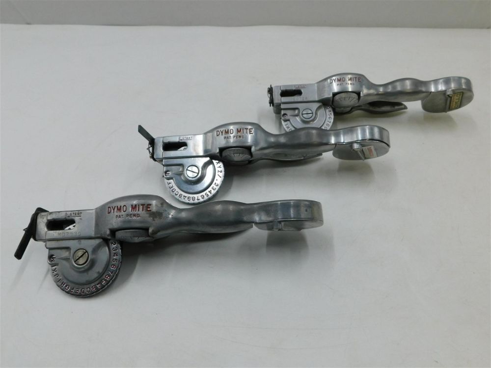 Lot 321: Lot of 3 Dyno-Mite Tapewriters