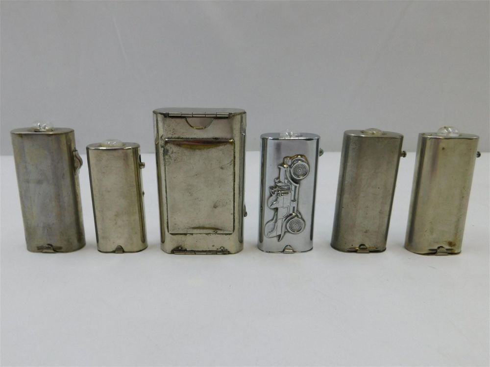 Lot 153: Lot of 6 Vintage Vest Pocket Lights