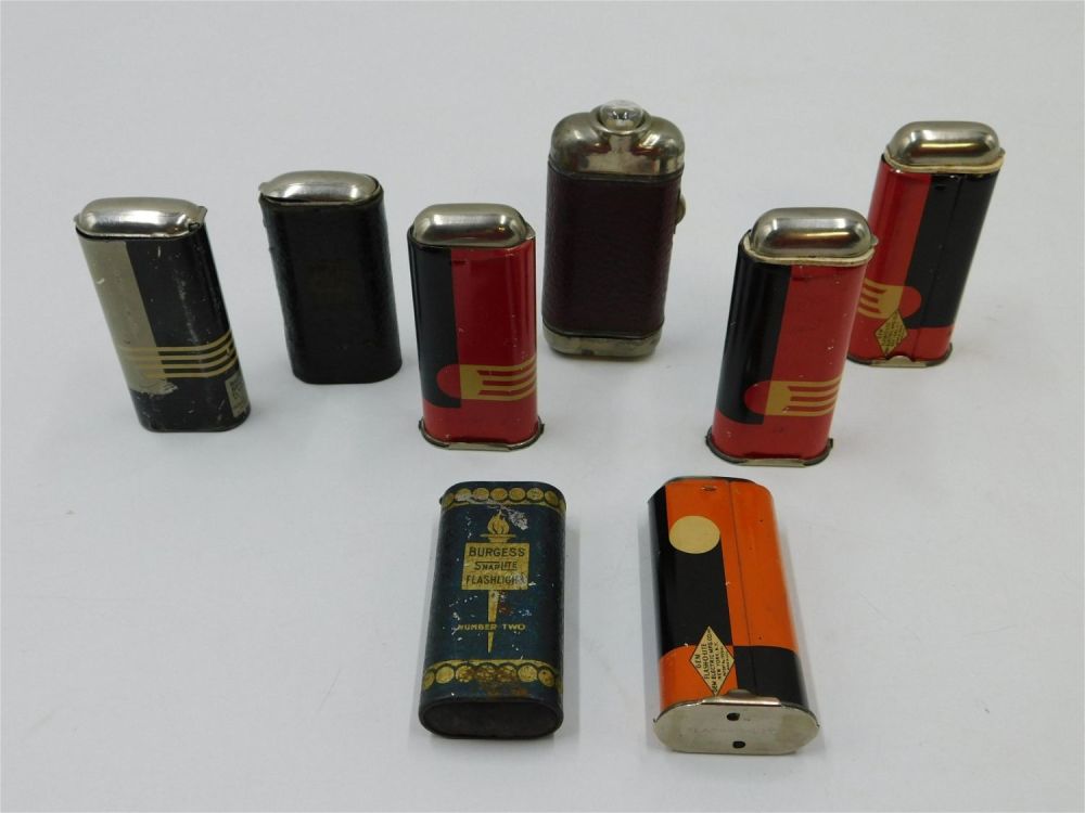 Lot 155: Lot of 8 Vintage Art Deco Vest Pocket Lights