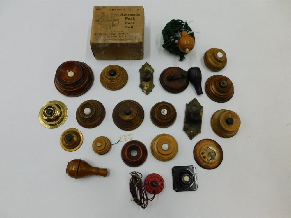 Lot 211: Lot of Doorbells, Light Bells, and Maid Calling Bells