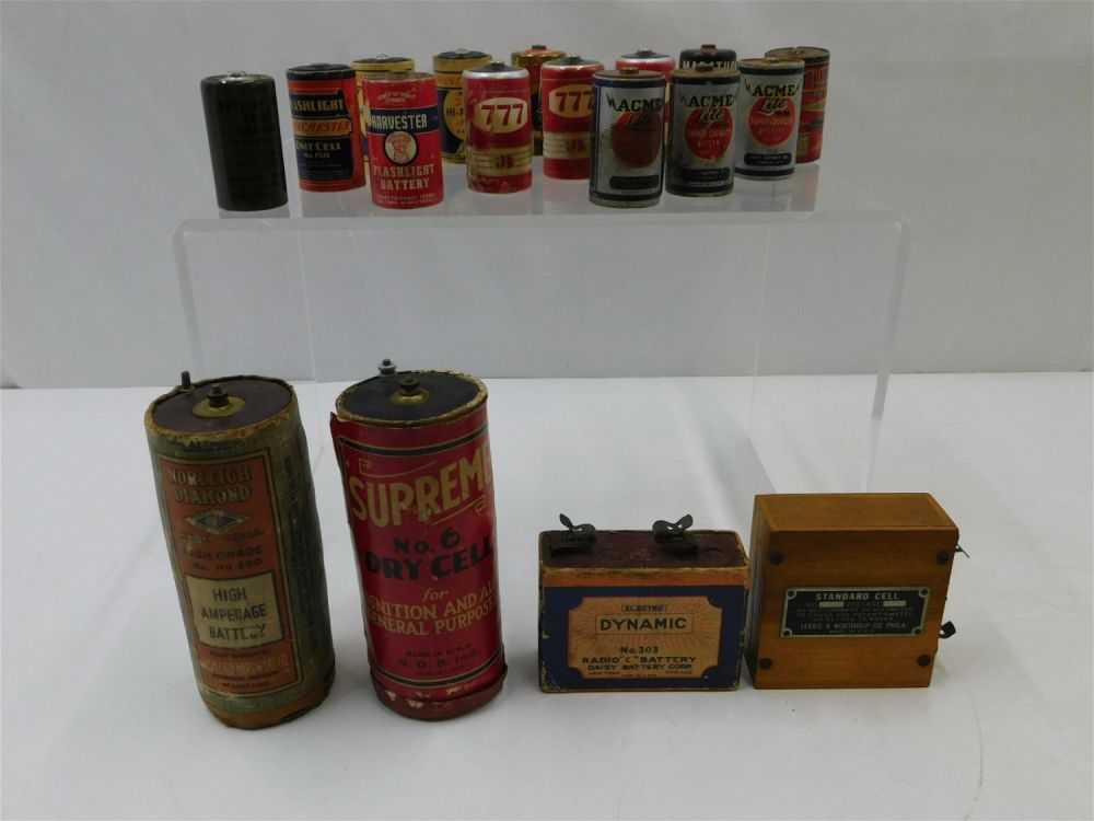 Lot 248: Lot of 18 Vintage Batteries