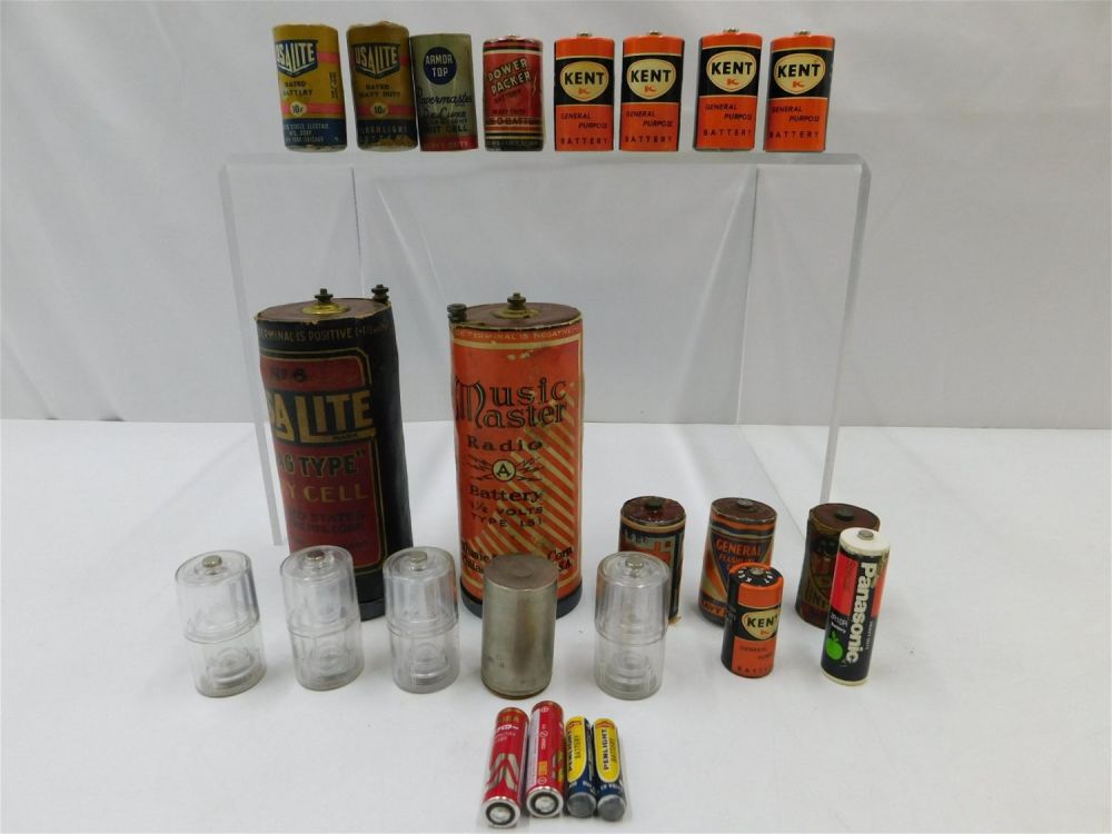 Lot 251: Lot of 18 Vintage Batteries