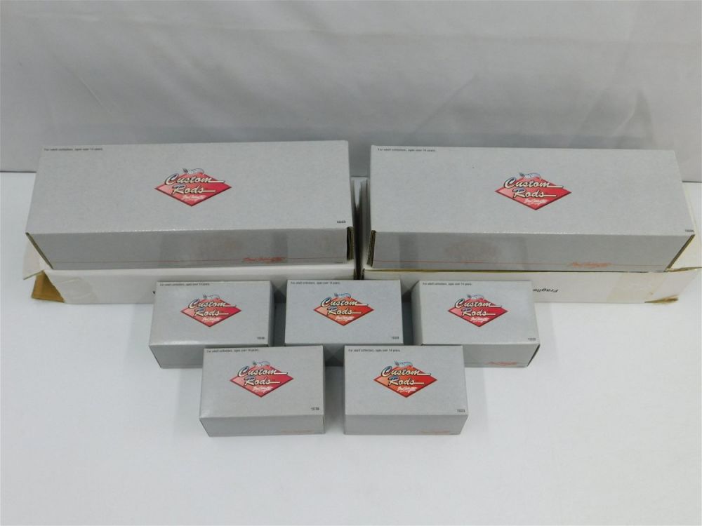 Lot 232: Lot of Hot Wheels Custom Rods by Boyd Coddington Cars and Cases