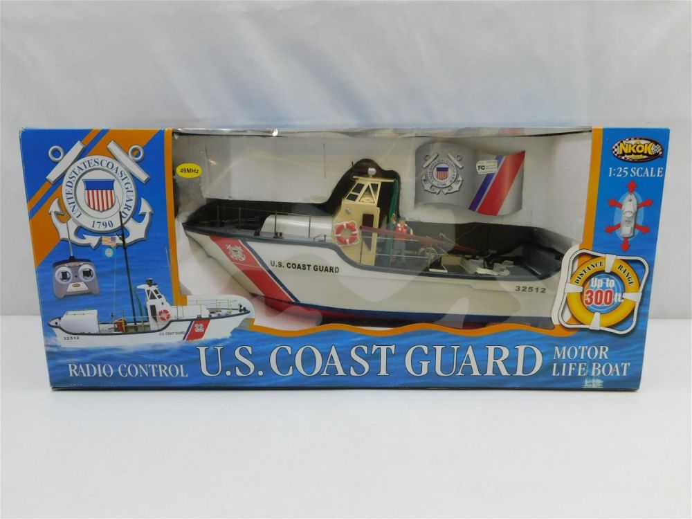 Lot 321: NKOK RC Racer US Coastguard Motor Life Boat
