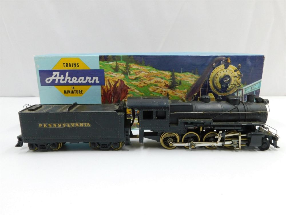 Lot 156: Athearn HO Scale Pennsylvania 0-8-0 Steam Locomotive with Brass Wheels