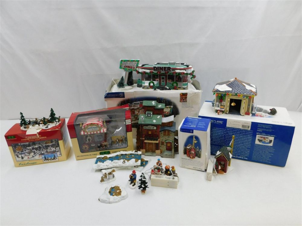 Lot 224: Group Lot of Christmas Village Houses
