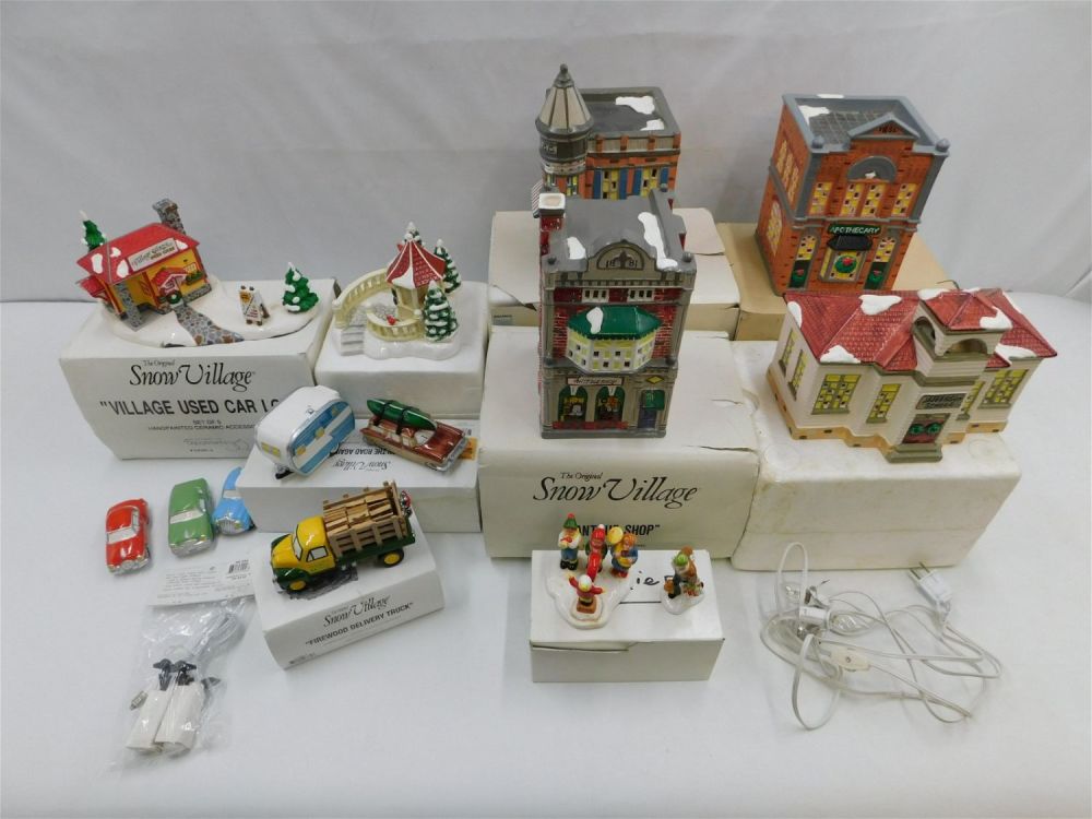 Lot 225: Large Lot of Department 56 Snow Village