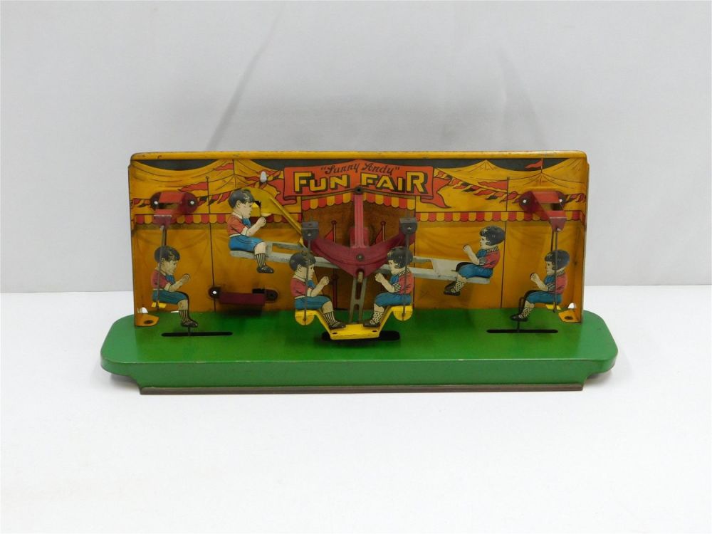 Lot 191: Vintage Sunny Andy Fun Fair Tin Litho Toy