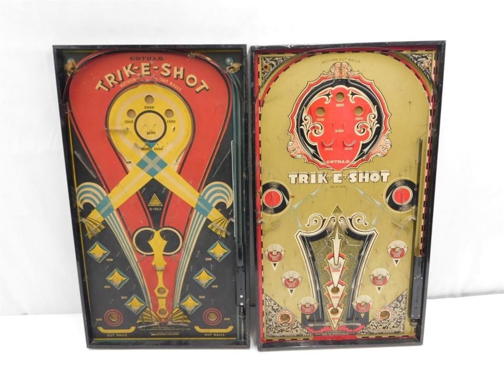 Lot 202: Lot of 2 Vintage Trike-E-Shot Pinball Games