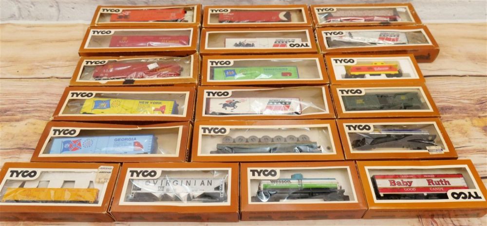 Lot 180: Group Lot of 19 Tyco HO Gauge Trains