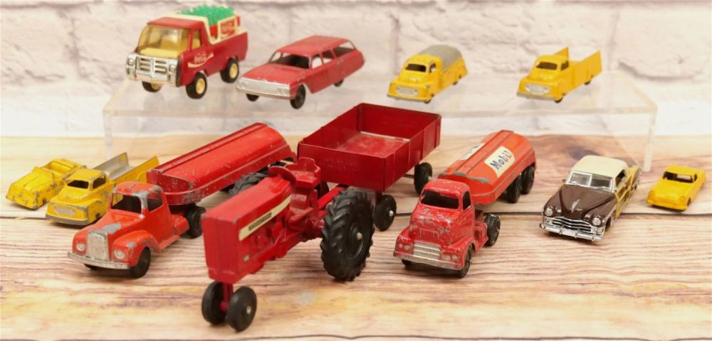 Lot 216: Group Lot of Metal and Pressed Steel Toys
