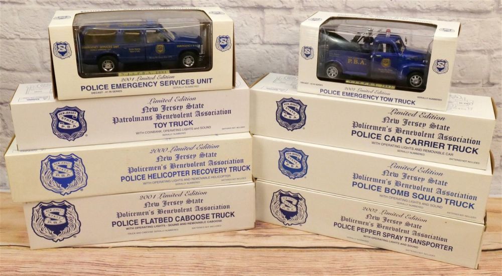 Lot 269: Lot of 8 NJSPBA Diecast Vehicles