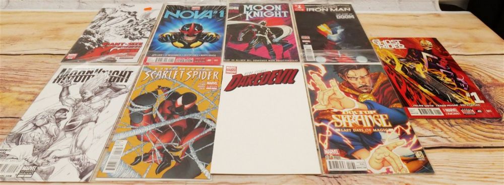 Lot 164: Lot of 9 Marvel #1 Issue Comics