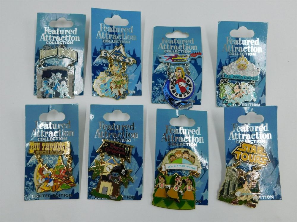 Lot 162: Lot of 8 Disney Featured Attraction Limited Edition Pins
