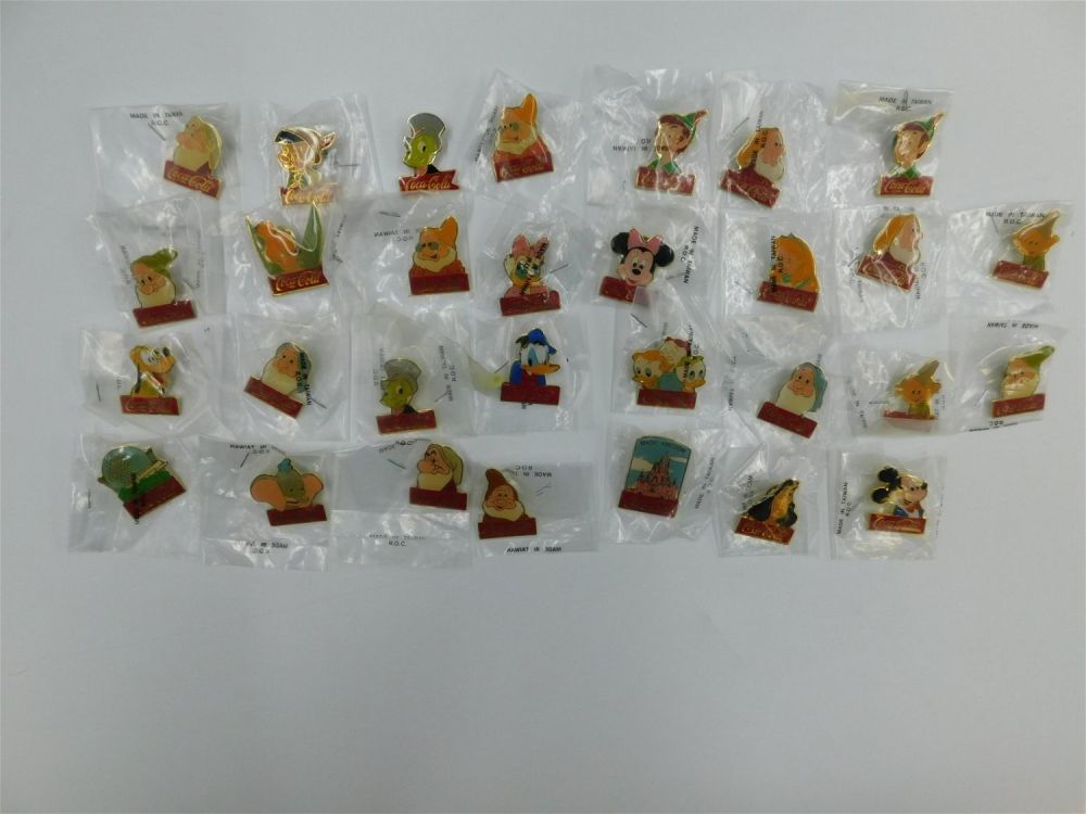 Lot 175: Lot of 30 Disney Coca Cola Pins