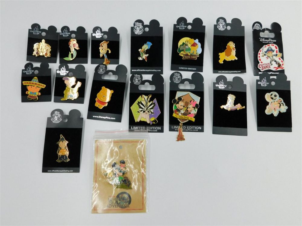 Lot 191: Lot of 16 Disney Character Pins