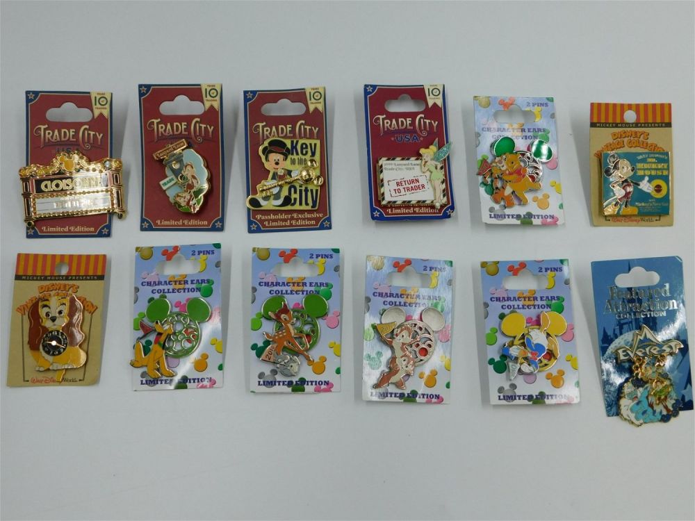 Lot 196: Lot of 12 Mixed Disney Pins