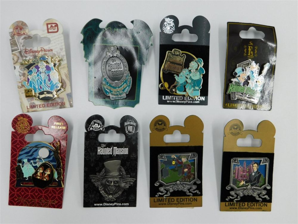 Lot 201: Lot of 8 Disney Haunted Mansion Pins